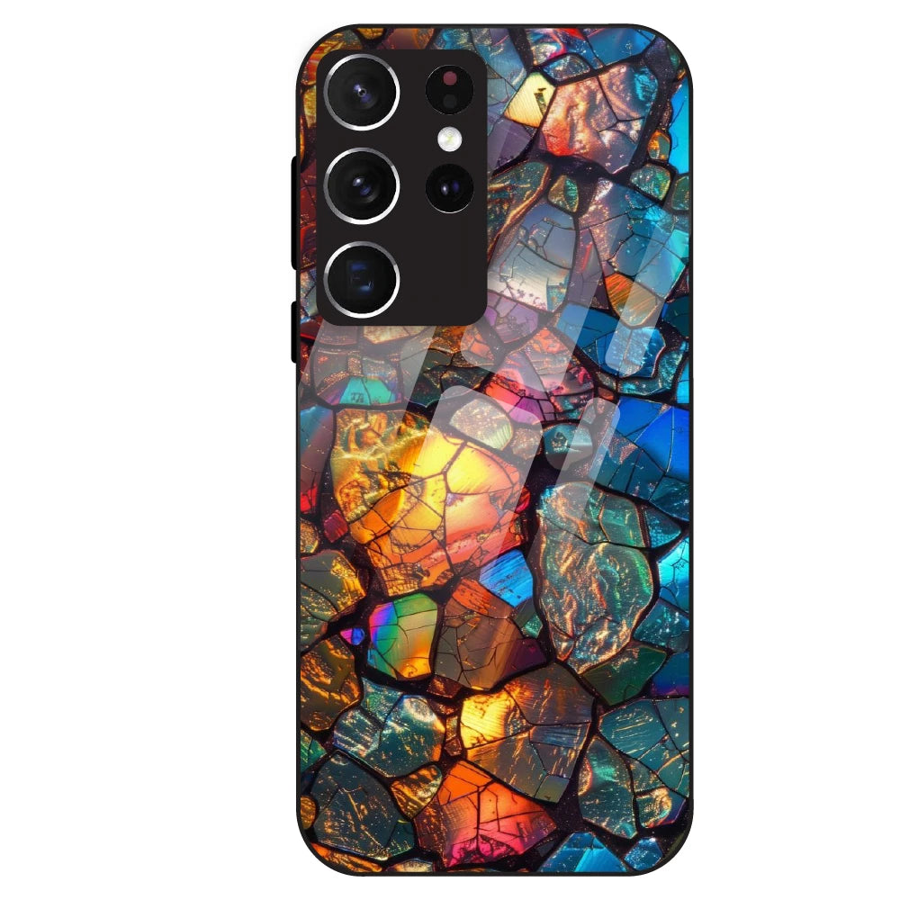Prism Shards Aesthetic - Glass Case For Samsung Galaxy S21 Ultra