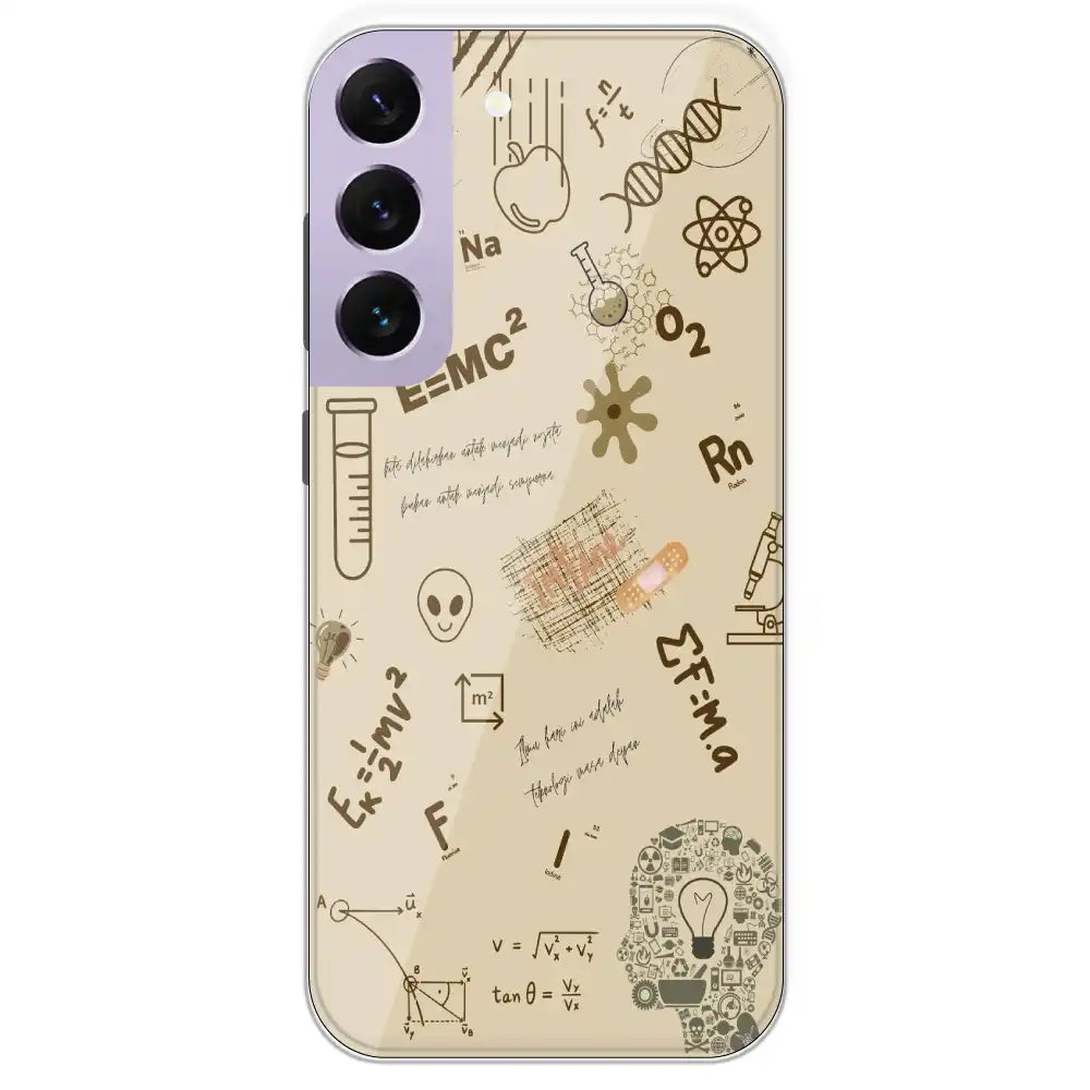 Physics Collage - Printed Silicone Case For Samsung Galaxy S22 Plus