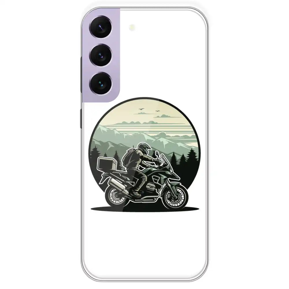 Biker - Printed Silicone Case For Samsung Galaxy S22 Plus