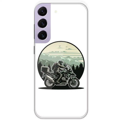 Biker - Printed Silicone Case For Samsung Galaxy S22 Plus