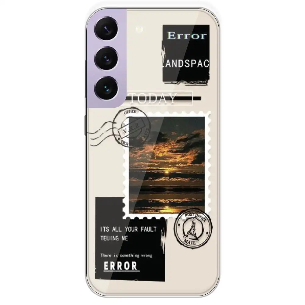 Post Card - Printed Silicone Case For Samsung Galaxy S22 Plus