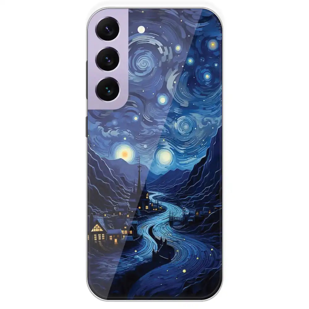 The Starry Night - Printed Silicone Case For Samsung Galaxy S22 Plus