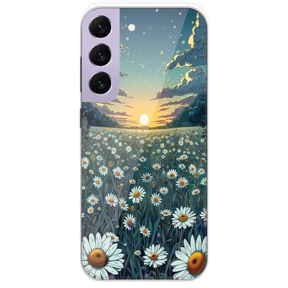 Daisy Sunset - Printed Silicone Case For Samsung Galaxy S22 Plus