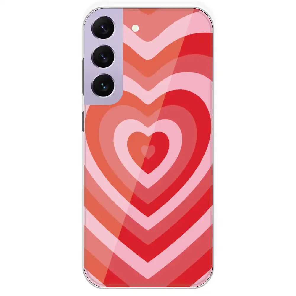Red Hearts - Printed Silicone Case For Samsung Galaxy S22 Plus