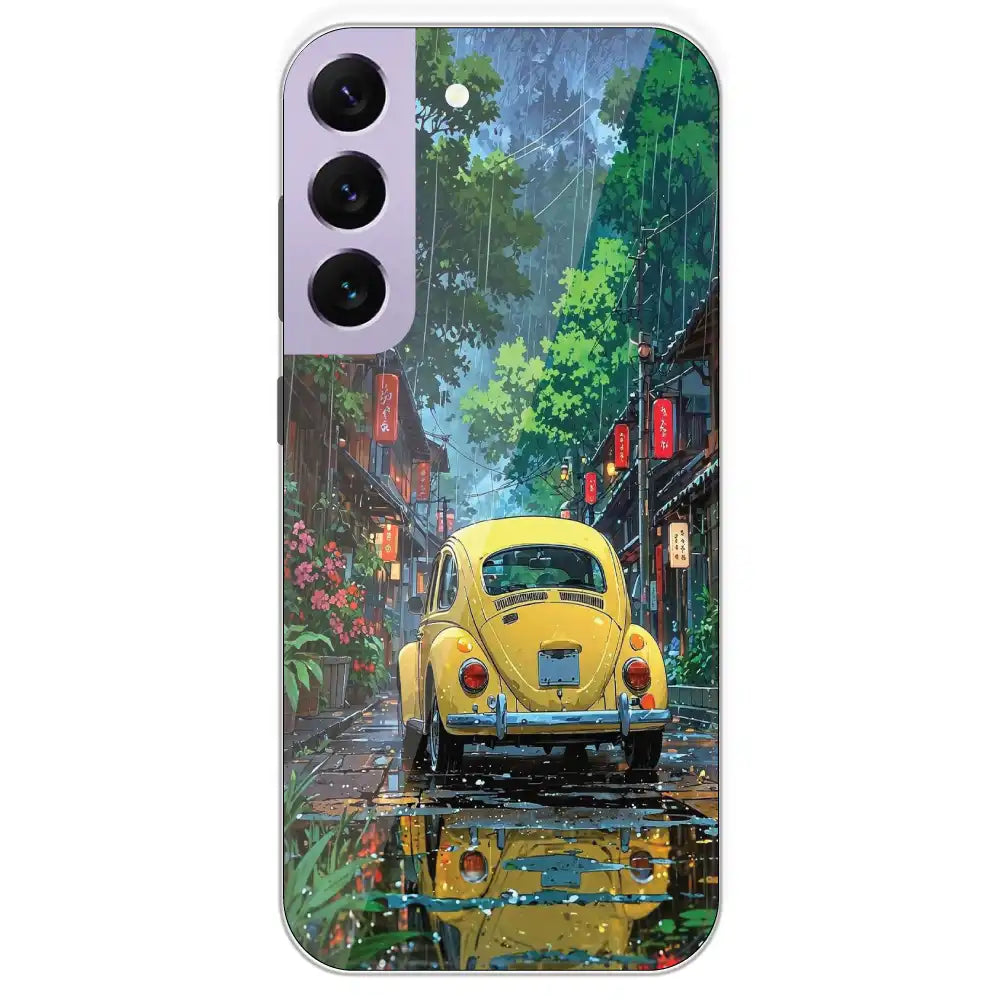Yellow Bettle - Printed Silicone Case For Samsung Galaxy S22 Plus