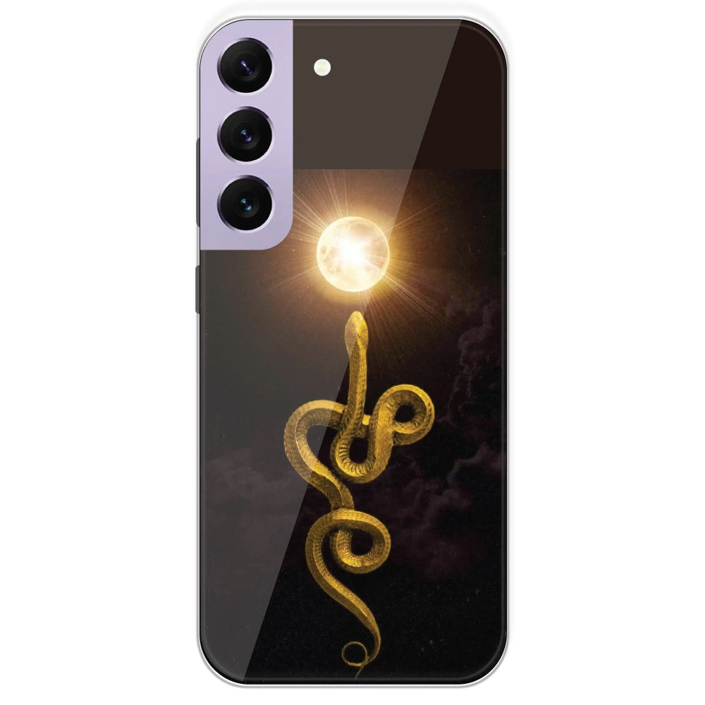 Golden Serpent - Printed Silicone Case For Samsung Galaxy S22 Plus