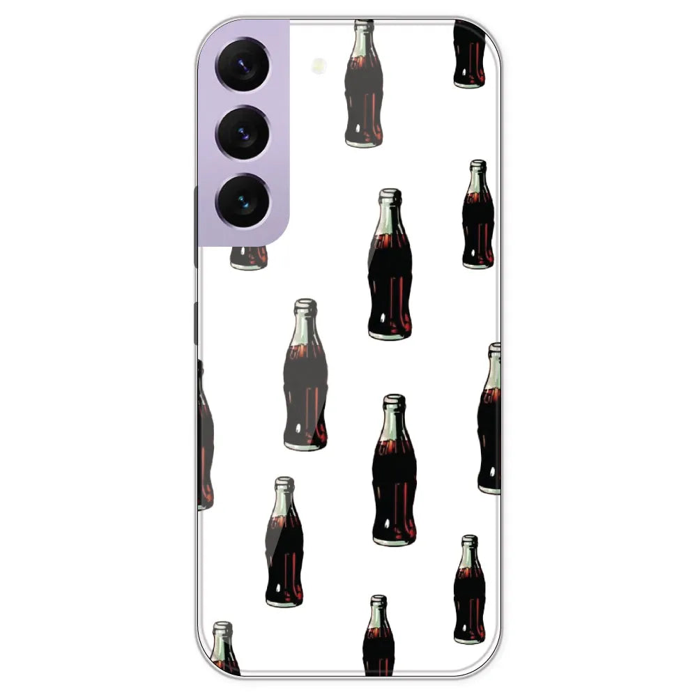 Soft Drink - Clear Printed Silicone Case For Samsung Galaxy S22 Plus