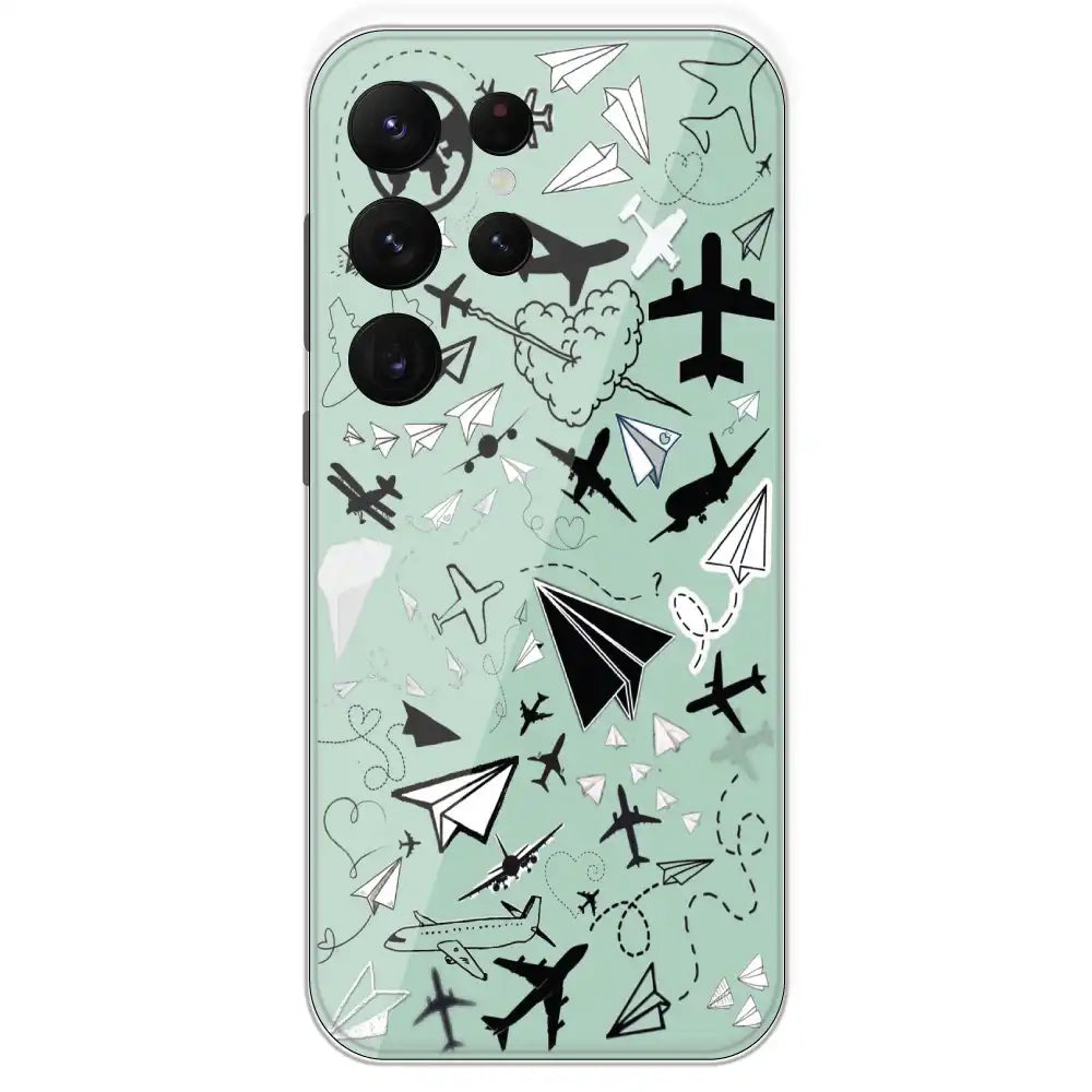 Planes - Printed Silicone Case For Samsung Galaxy S22 Ultra