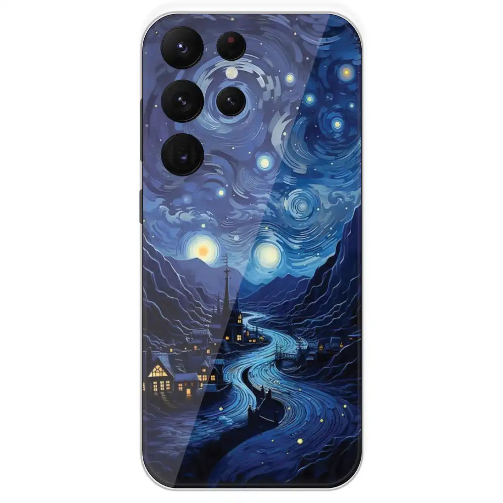 The Starry Night - Printed Silicone Case For Samsung Galaxy S22 Ultra