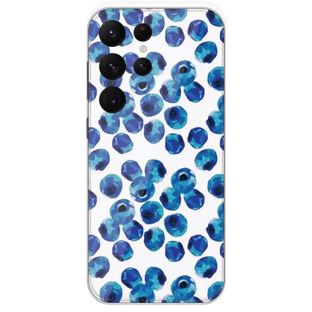 Blueberries - Printed Silicone Case For Samsung Galaxy S22 Ultra