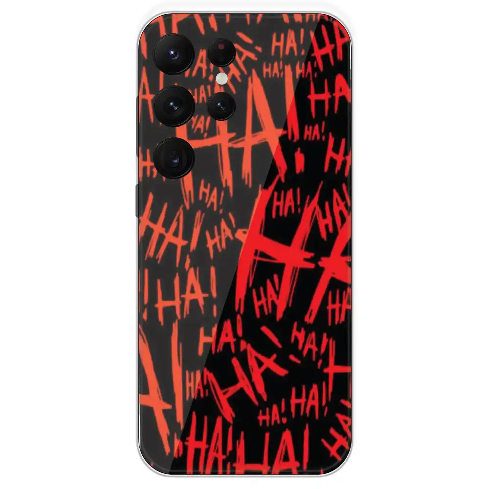 Ha ! - Printed Silicone Case For Samsung Galaxy S22 Ultra