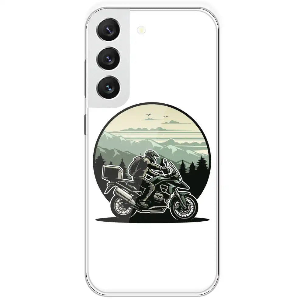 Biker - Printed Silicone Case For Samsung Galaxy S22