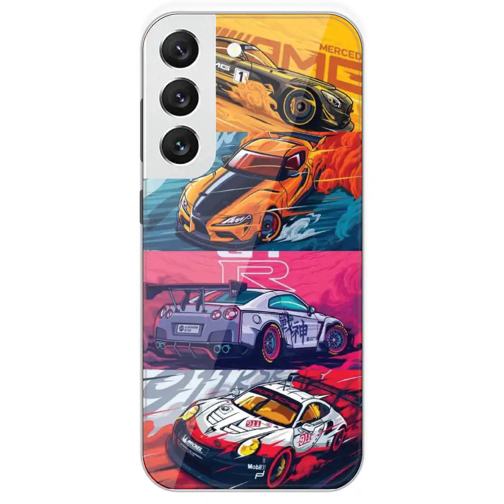 Sports Cars - Printed Silicone Case For Samsung Galaxy S22
