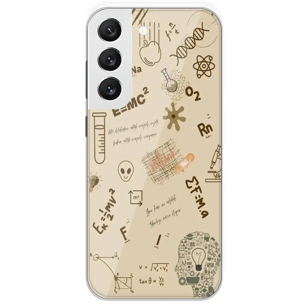 Physics Collage - Printed Silicone Case For Samsung Galaxy S22