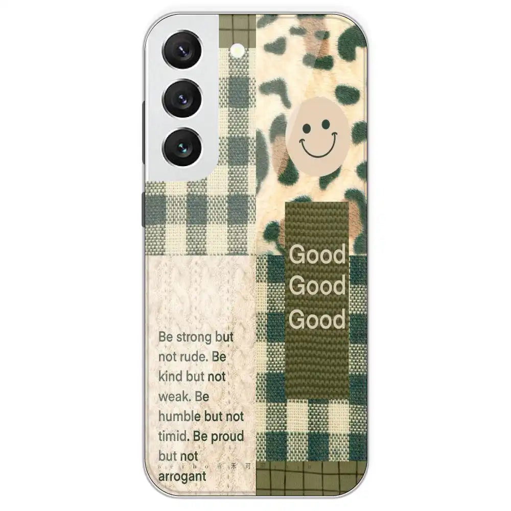 Patchwork Positivity - Printed Silicone Case For Samsung Galaxy S22