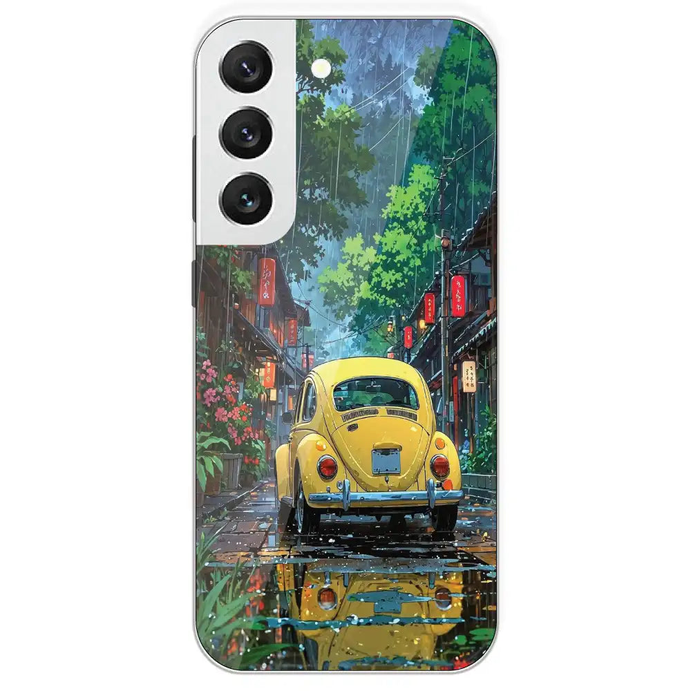 Yellow Bettle - Printed Silicone Case For Samsung Galaxy S22