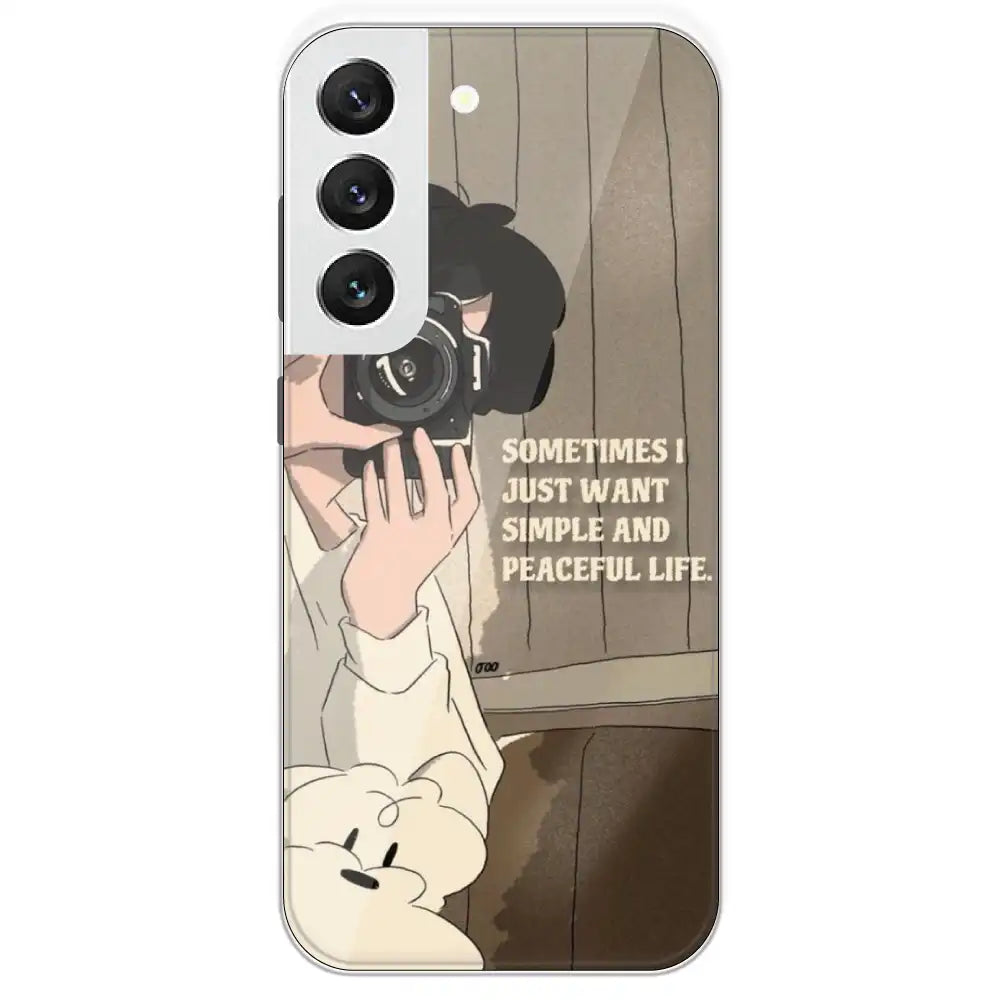 Photographer - Printed Silicone Case For Samsung Galaxy S22