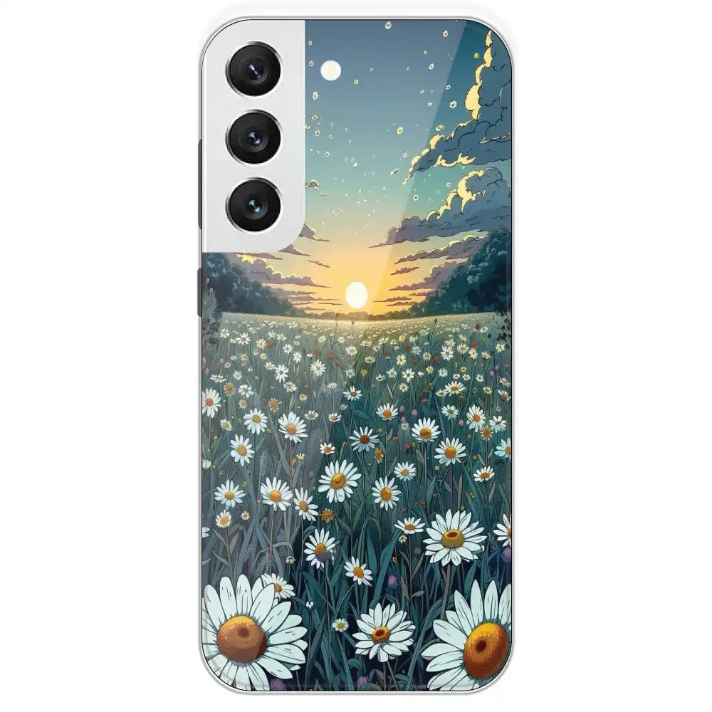 Daisy Sunset - Printed Silicone Case For Samsung Galaxy S22