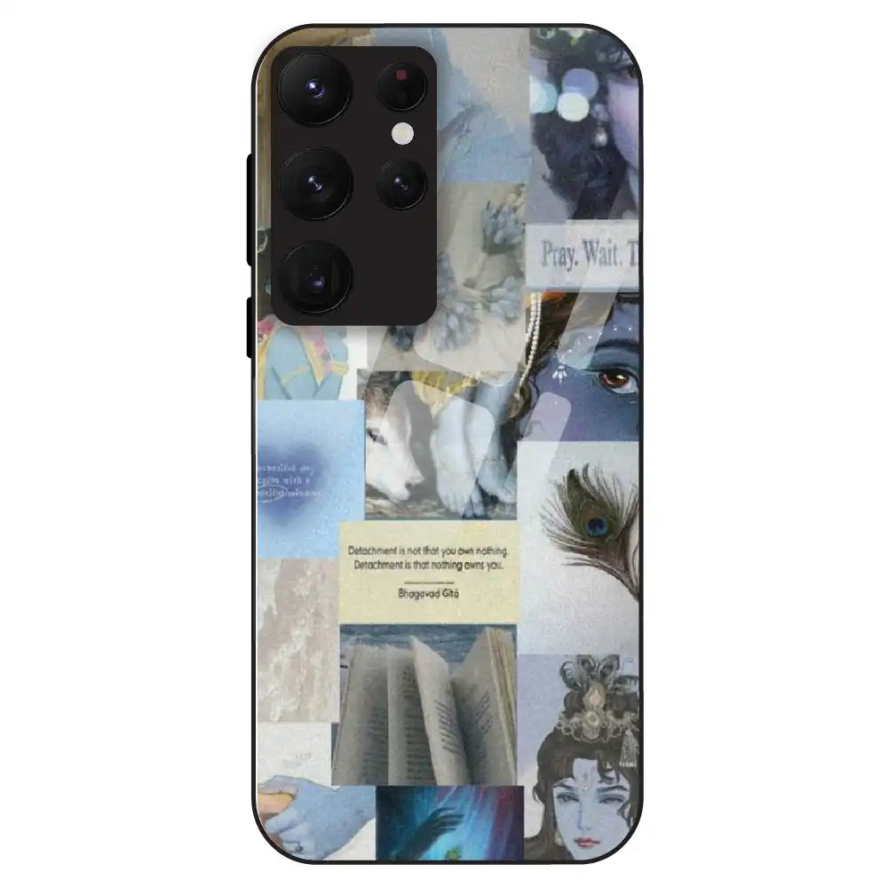 Krishna Aesthetic - Glass Case For Samsung Galaxy S22 Ultra