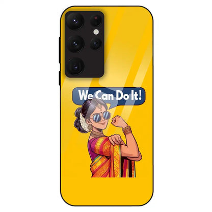 Empowered Woman Art - Glass Case For Samsung Galaxy S22 Ultra