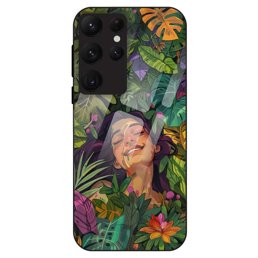 Nature Bliss Aesthetic - Glass Case For Samsung Galaxy S22 Ultra