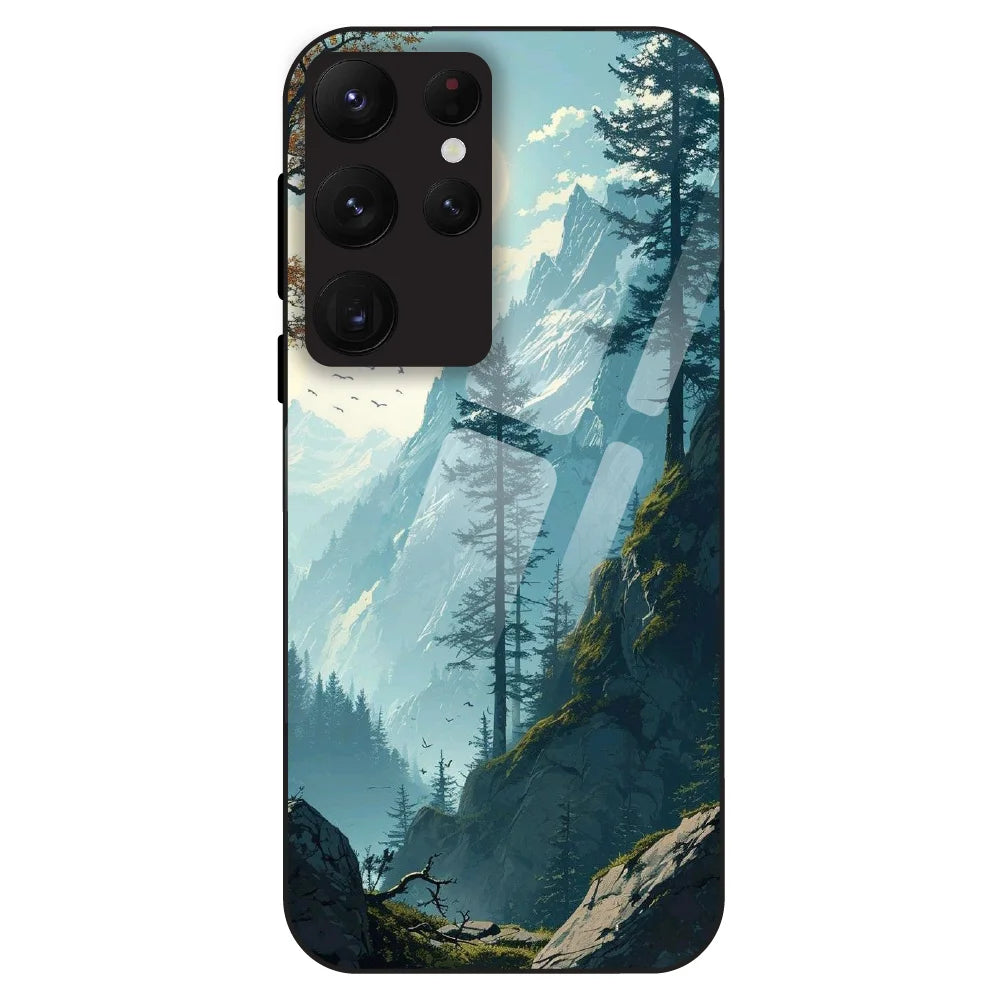 Mountain Landscape - Glass Case For Samsung Galaxy S22 Ultra