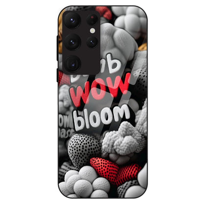 Urban Pop Text Aesthetic - Glass Case For Samsung Galaxy S22 Ultra