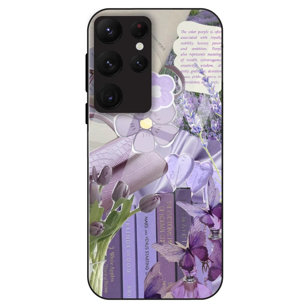 Purple Aesthetic - Glass Case For Samsung Galaxy S22 Ultra