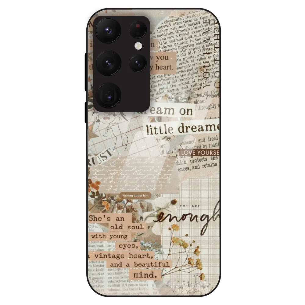 Vintage Quote - Glass Case For Samsung Galaxy S22 Ultra