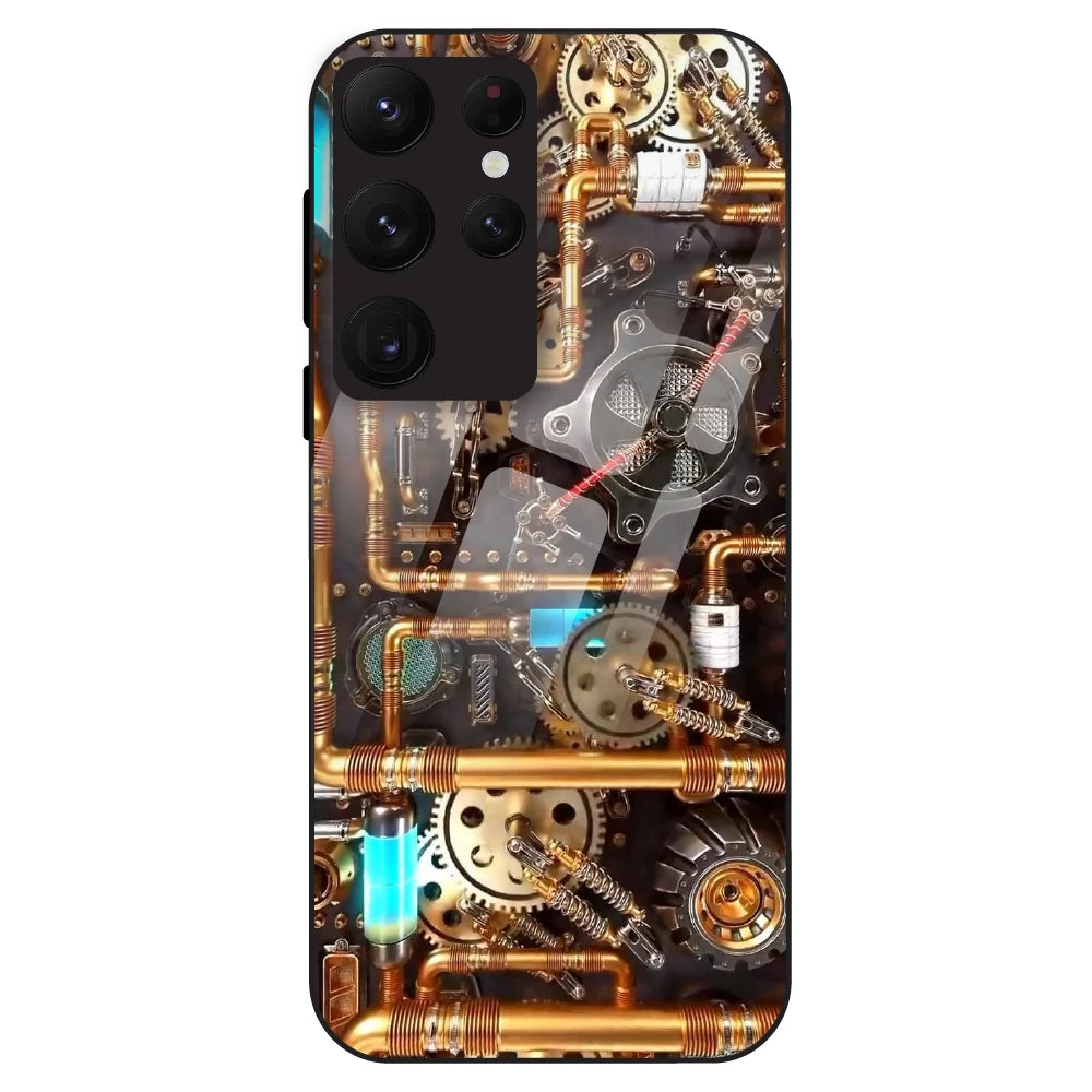 Steampunk Gear - Glass Case For Samsung Galaxy S22 Ultra