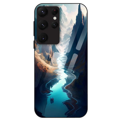 Mystic Valley River - Glass Case For Samsung Galaxy S22 Ultra