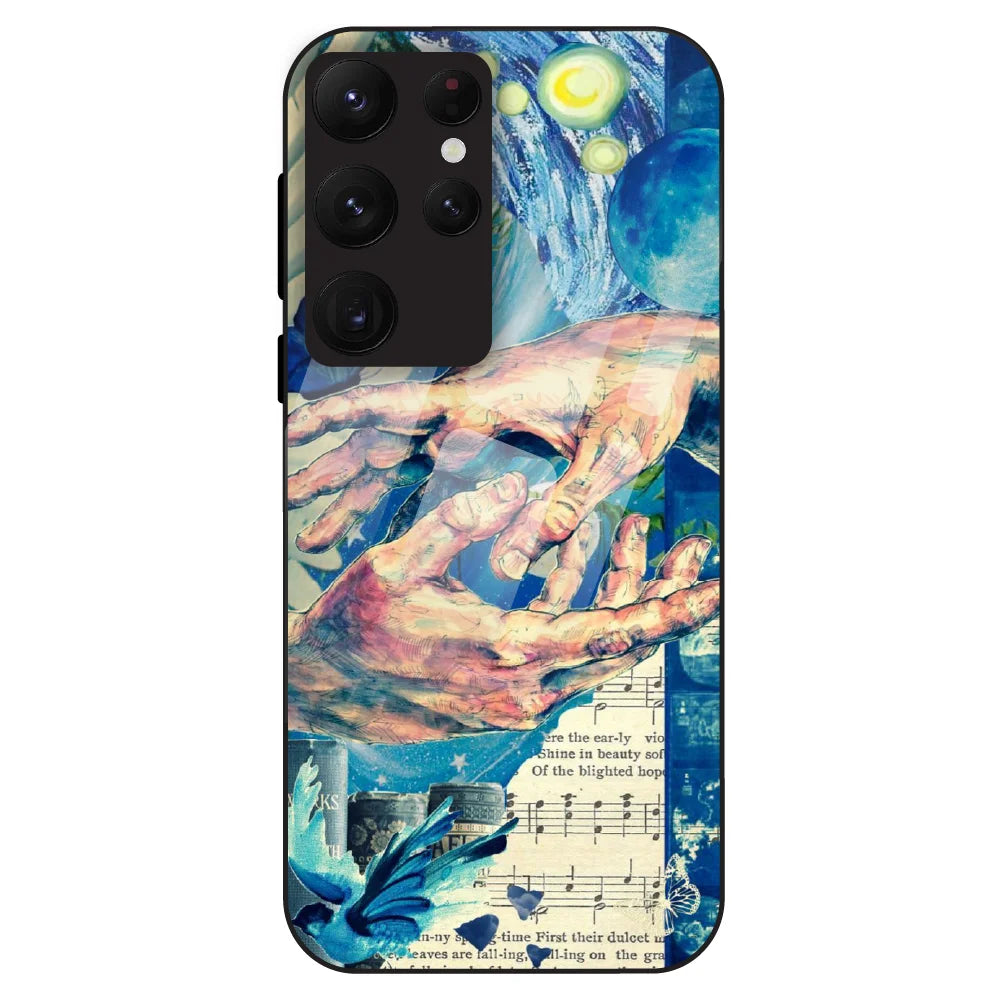Cosmic Touch - Glass Case For Samsung Galaxy S22 Ultra