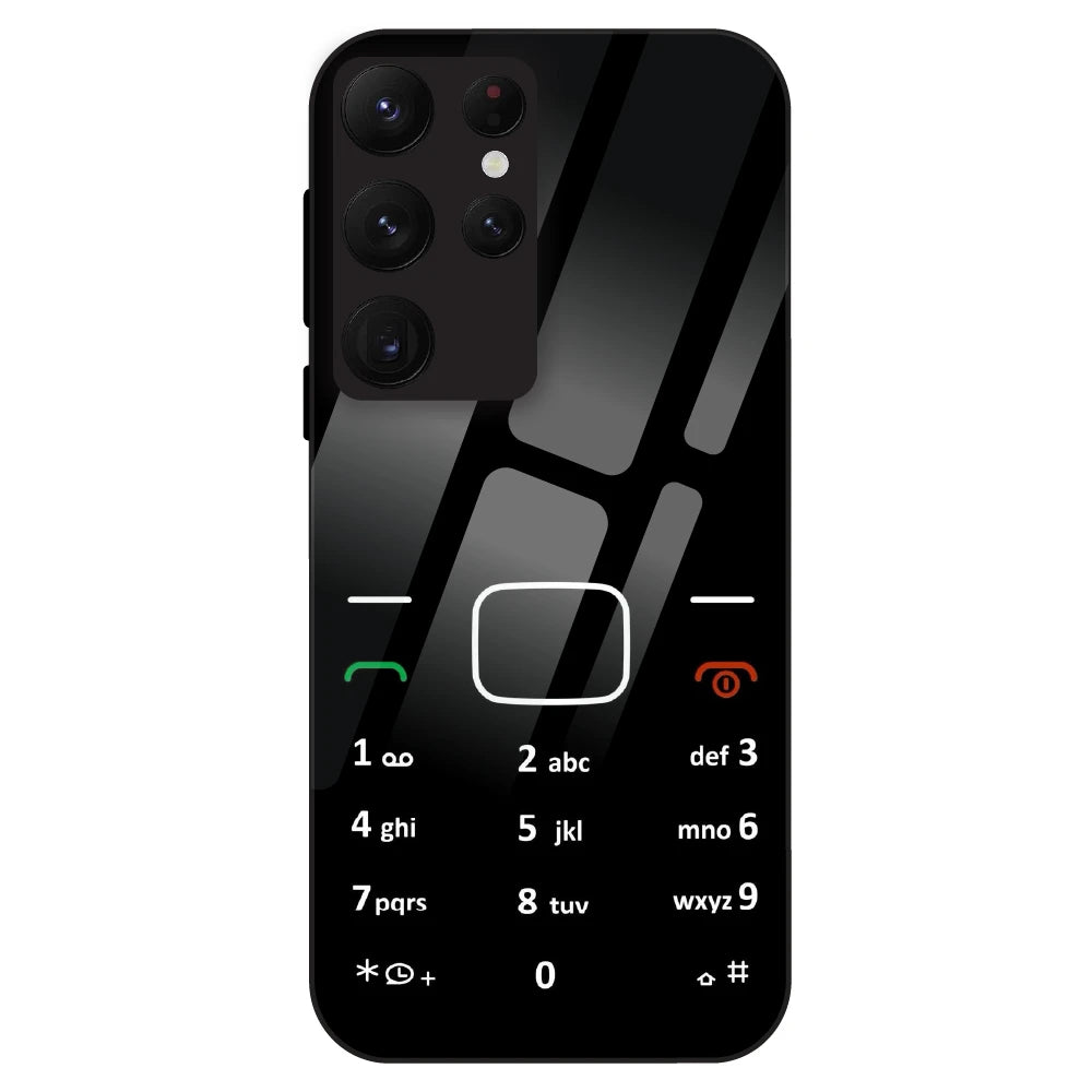 Retro Dial Pad Aesthetic - Glass Case For Samsung Galaxy S22 Ultra