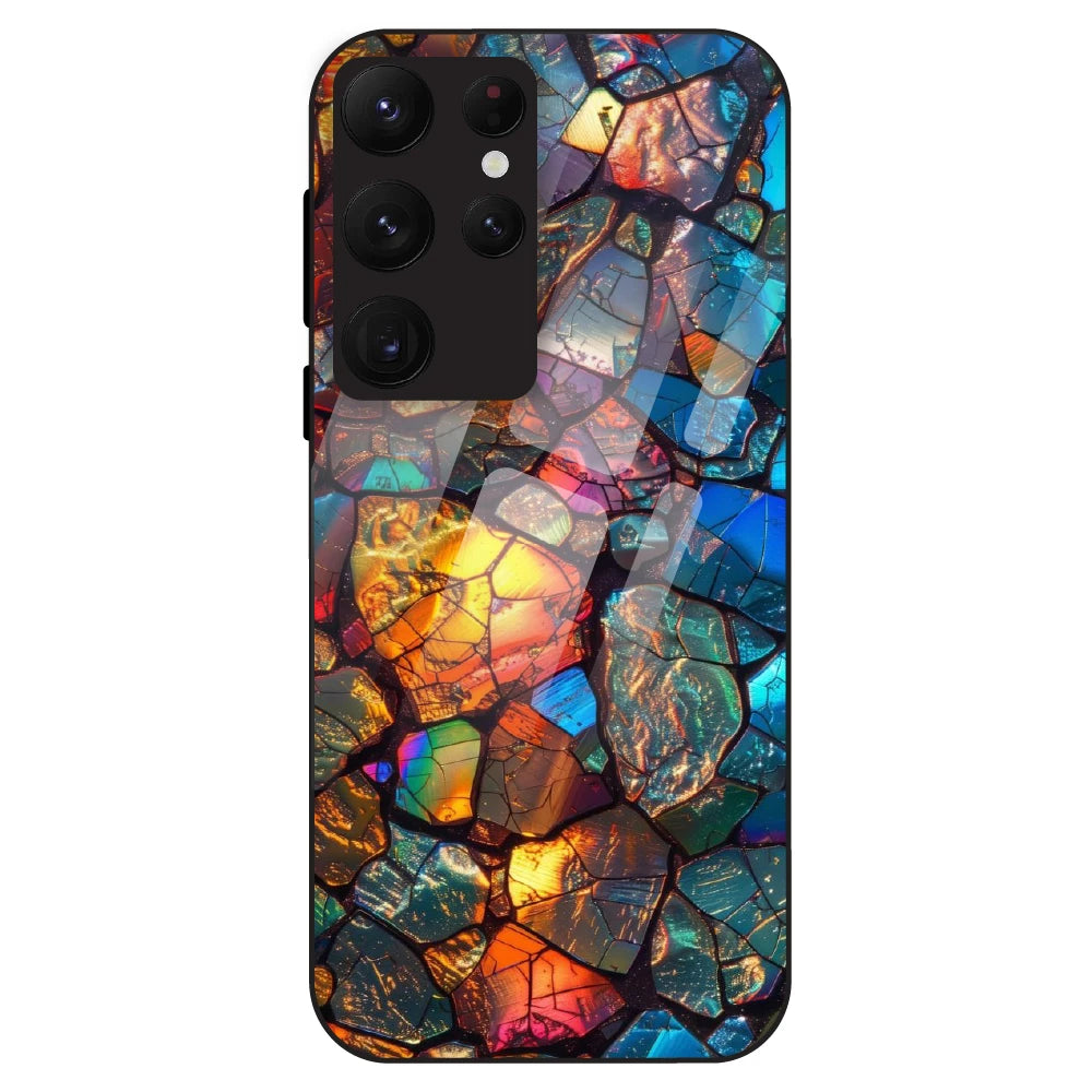 Prism Shards Aesthetic - Glass Case For Samsung Galaxy S22 Ultra