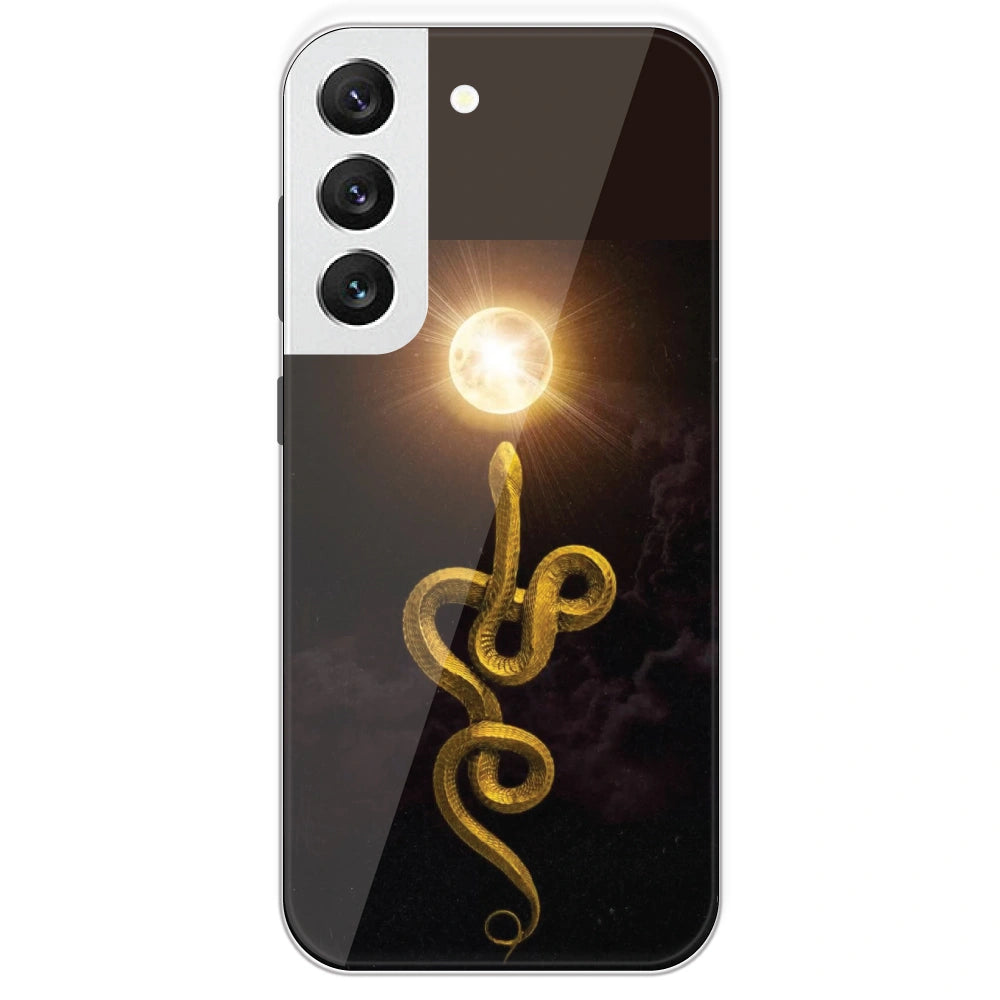 Golden Serpent - Printed Silicone Case For Samsung Galaxy S22