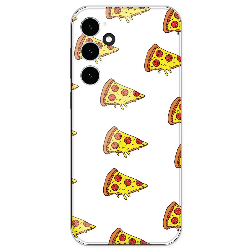 Pizza - Clear Printed Silicone Case For Samsung Galaxy S23 FE