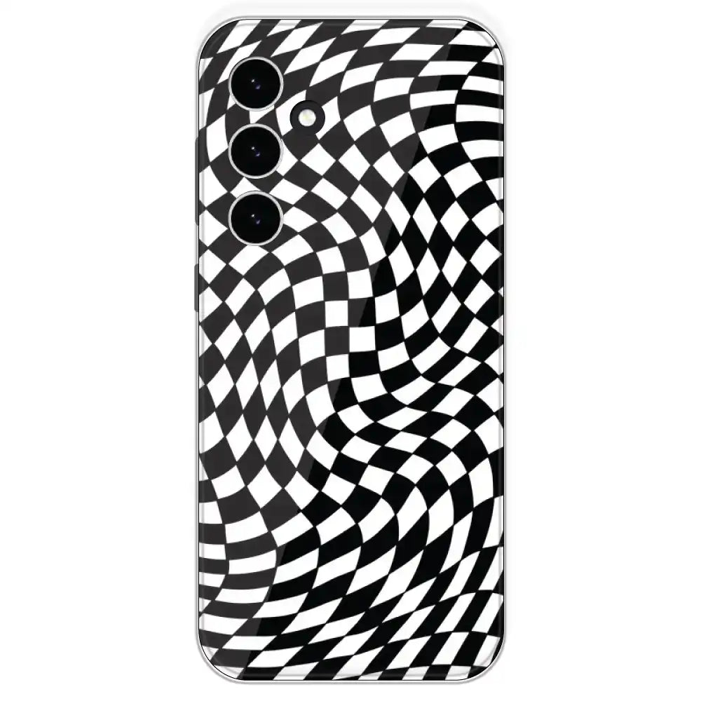 Checks - Printed Silicone Case For Samsung Galaxy S23 FE