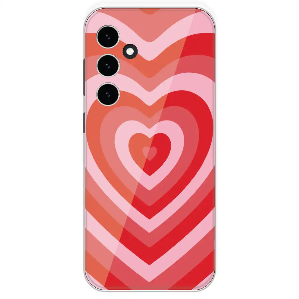 Red Hearts - Printed Silicone Case For Samsung Galaxy S23 FE