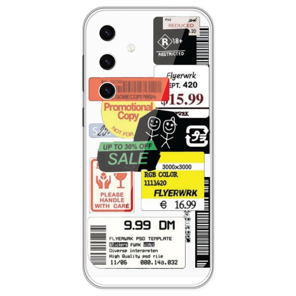 Sales - Clear Printed Silicone Case For Samsung Galaxy S23 Plus