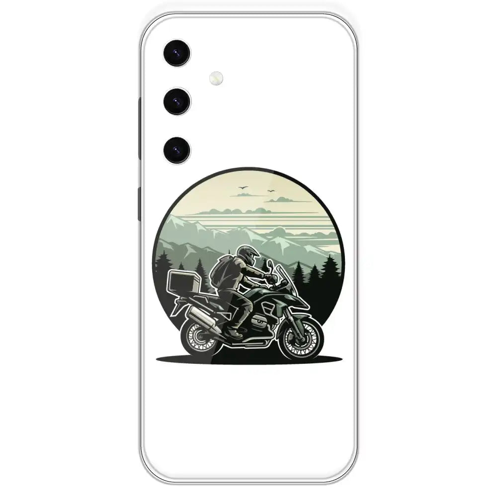 Biker - Printed Silicone Case For Samsung Galaxy S23 Plus