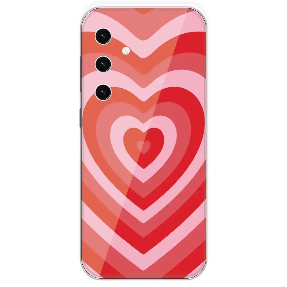 Red Hearts - Printed Silicone Case For Samsung Galaxy S23 Plus