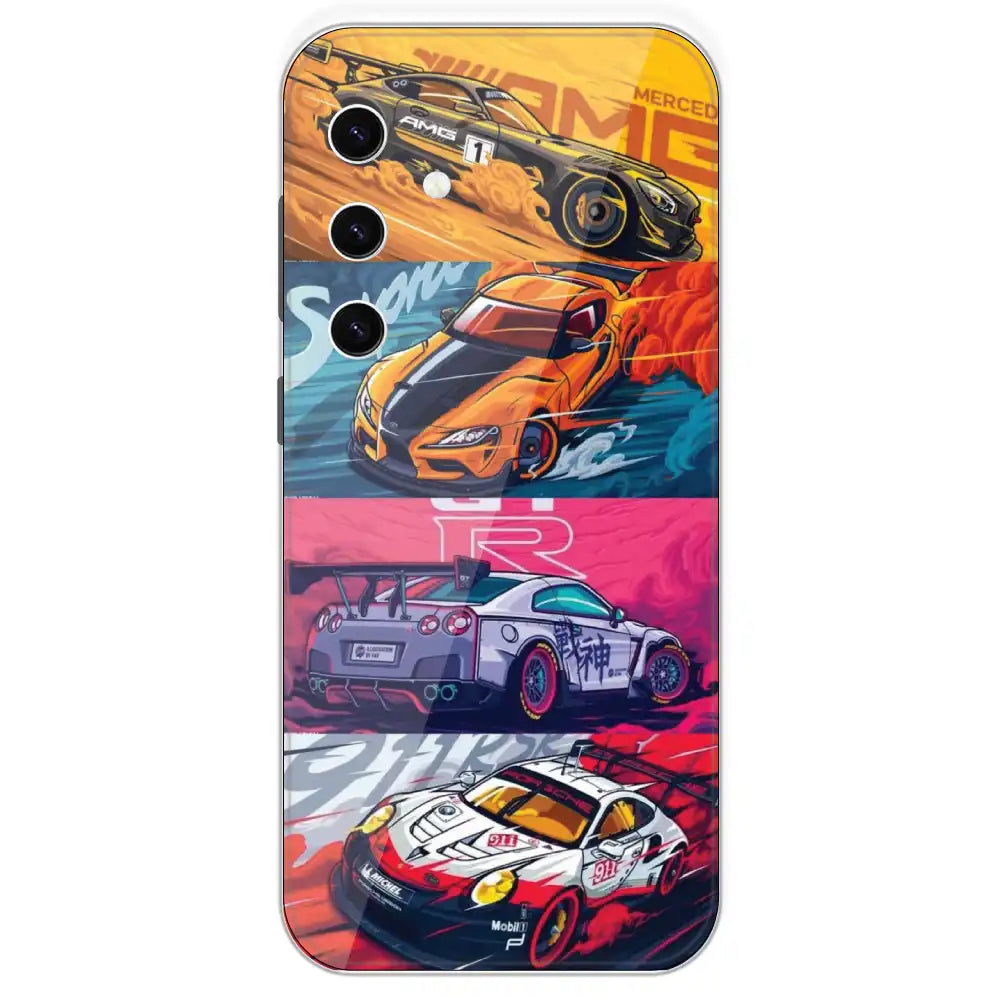 Sports Cars - Printed Silicone Case For Samsung Galaxy S23 Plus