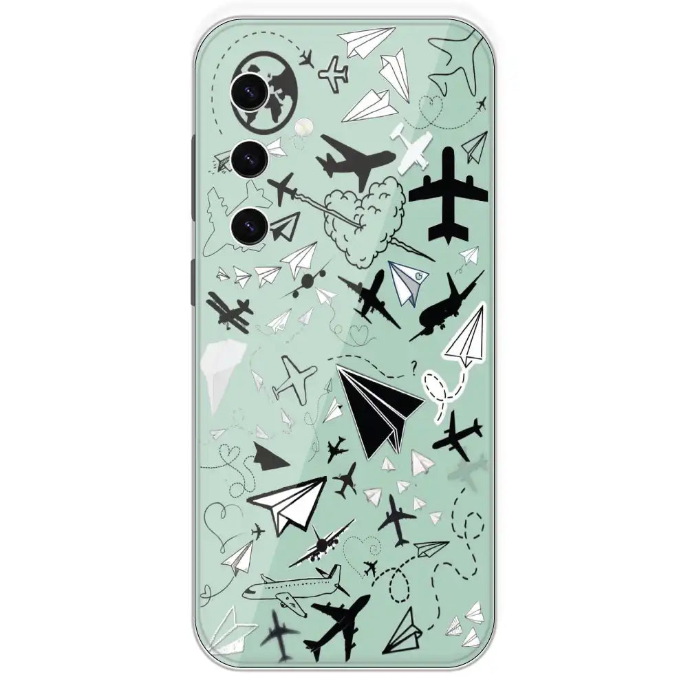 Planes - Printed Silicone Case For Samsung Galaxy S23 Plus