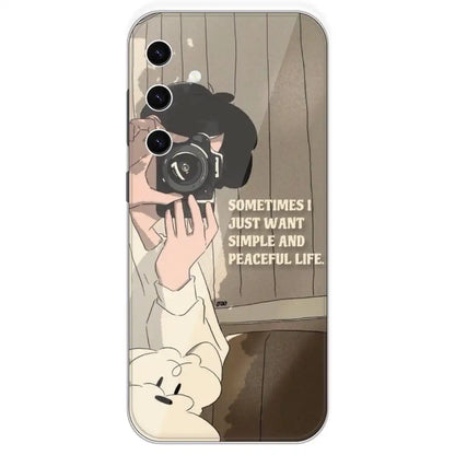 Photographer - Printed Silicone Case For Samsung Galaxy S23 Plus