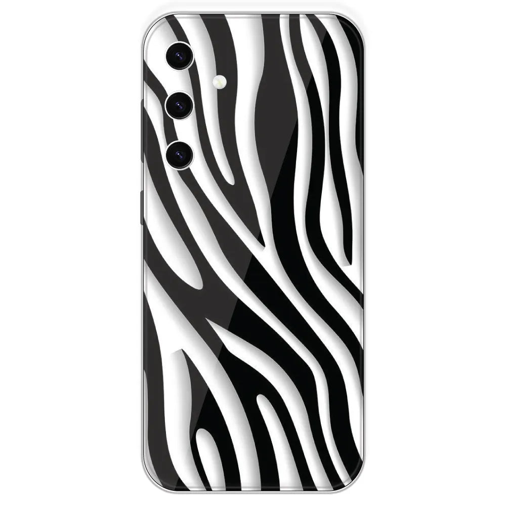 Zebra Print - Printed Silicone Case For Samsung Galaxy S23 Plus