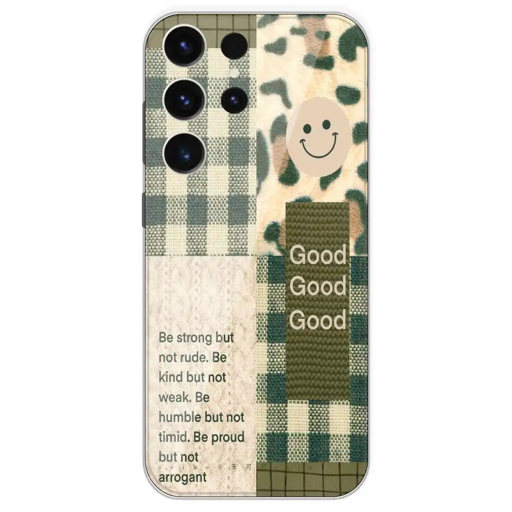 Patchwork Positivity - Printed Silicone Case For Samsung Galaxy S23 Ultra