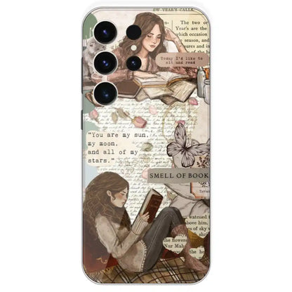 Book Collage - Printed Silicone Case For Samsung Galaxy S23 Ultra