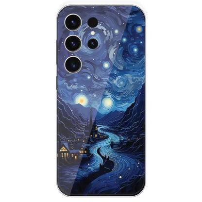 The Starry Night - Printed Silicone Case For Samsung Galaxy S23 Ultra