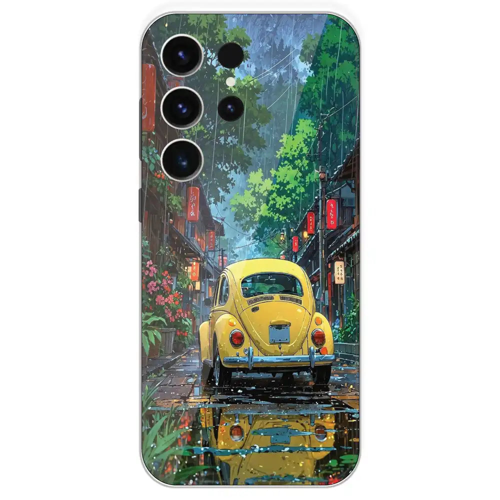 Yellow Bettle - Printed Silicone Case For Samsung Galaxy S23 Ultra