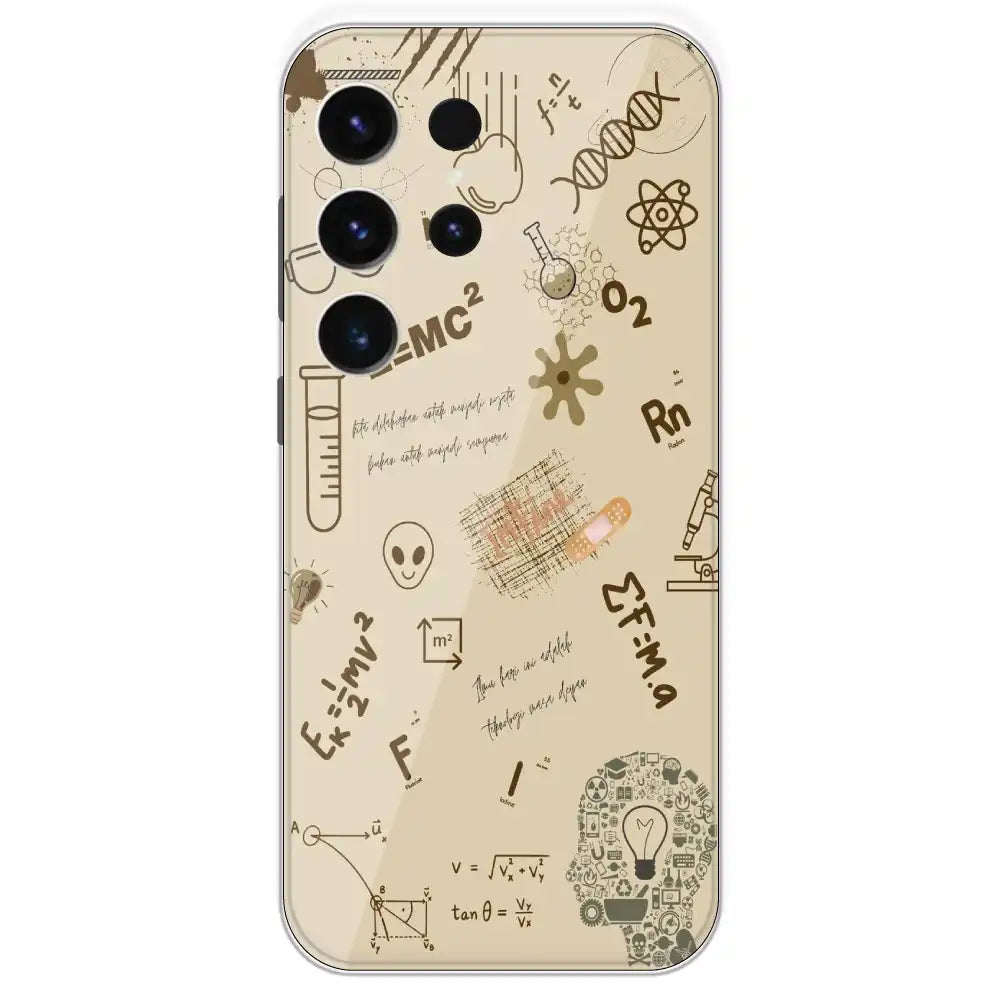 Physics Collage - Printed Silicone Case For Samsung Galaxy S23 Ultra